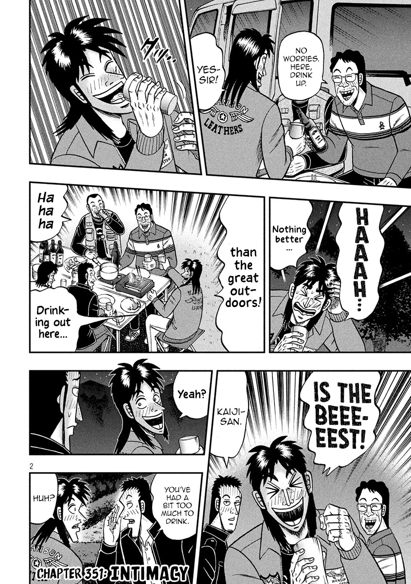 Gambling Outcast Kaiji: The 2.4 Billion Escape Arc - Kaiji Part 6 Chapter 351 page 2 - Chapter 351: Intimacy