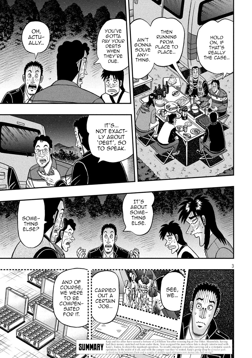 Gambling Outcast Kaiji: The 2.4 Billion Escape Arc - Kaiji Part 6 Chapter 353 page 3 - Chapter 353: Cockcrow