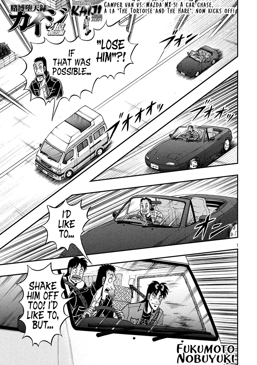 Gambling Outcast Kaiji: The 2.4 Billion Escape Arc - Kaiji Part 6 Chapter 357 page 1 - Chapter 357: Racing By