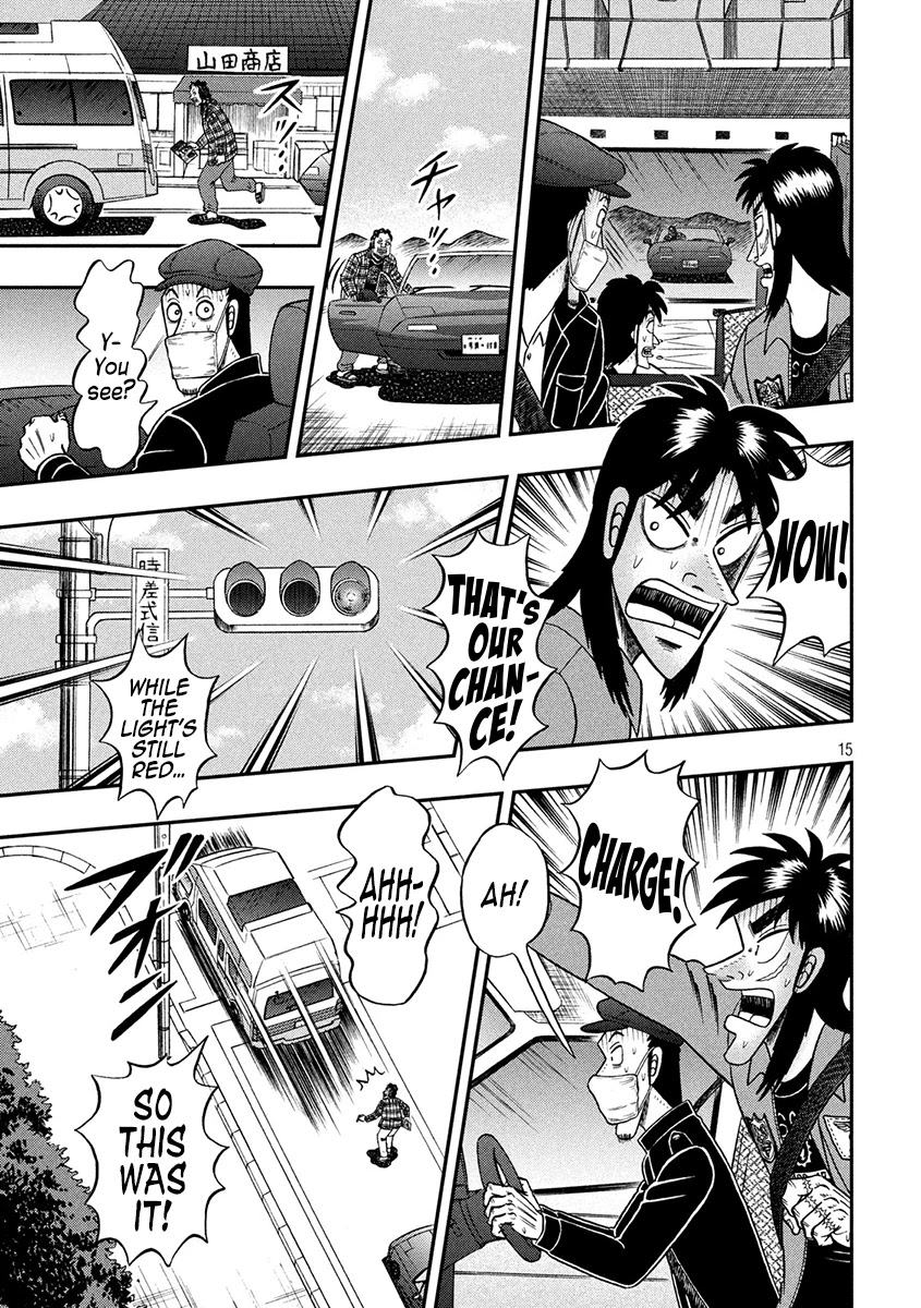 Gambling Outcast Kaiji: The 2.4 Billion Escape Arc - Kaiji Part 6 Chapter 357 page 14 - Chapter 357: Racing By