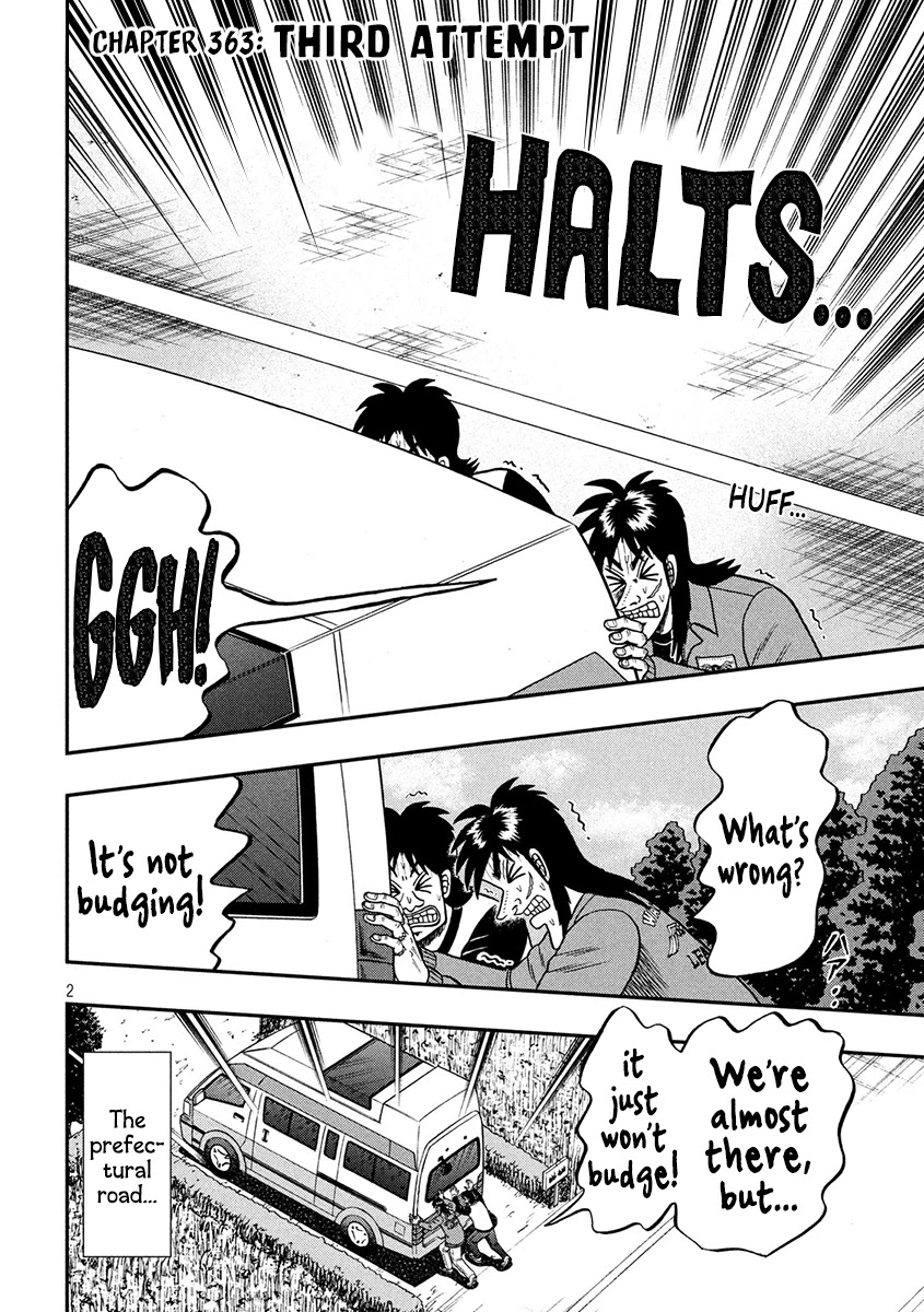 Gambling Outcast Kaiji: The 2.4 Billion Escape Arc - Kaiji Part 6 Chapter 363 page 2 - Chapter 363: Third Attempt