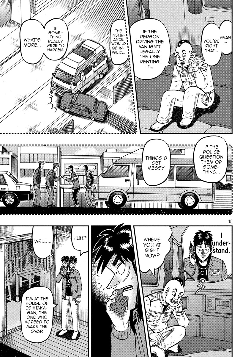 Gambling Outcast Kaiji: The 2.4 Billion Escape Arc - Kaiji Part 6 Chapter 367 page 15 - Chapter 367: Apprehension