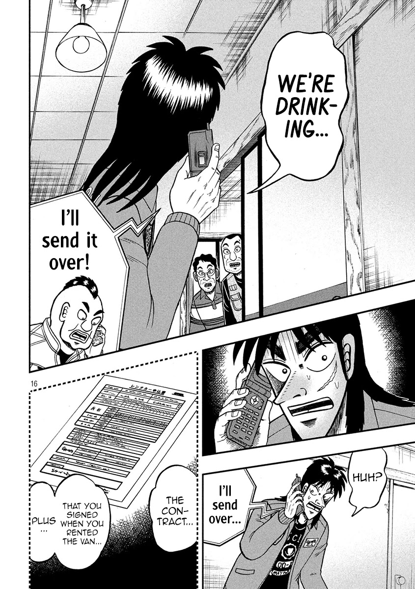Gambling Outcast Kaiji: The 2.4 Billion Escape Arc - Kaiji Part 6 Chapter 367 page 16 - Chapter 367: Apprehension
