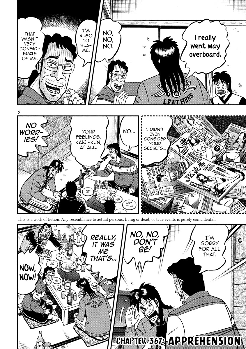 Gambling Outcast Kaiji: The 2.4 Billion Escape Arc - Kaiji Part 6 Chapter 367 page 2 - Chapter 367: Apprehension