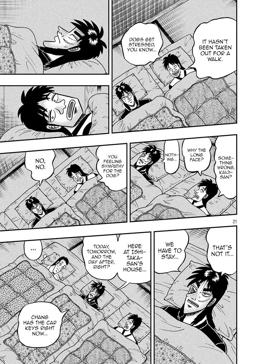 Gambling Outcast Kaiji: The 2.4 Billion Escape Arc - Kaiji Part 6 Chapter 367 page 21 - Chapter 367: Apprehension