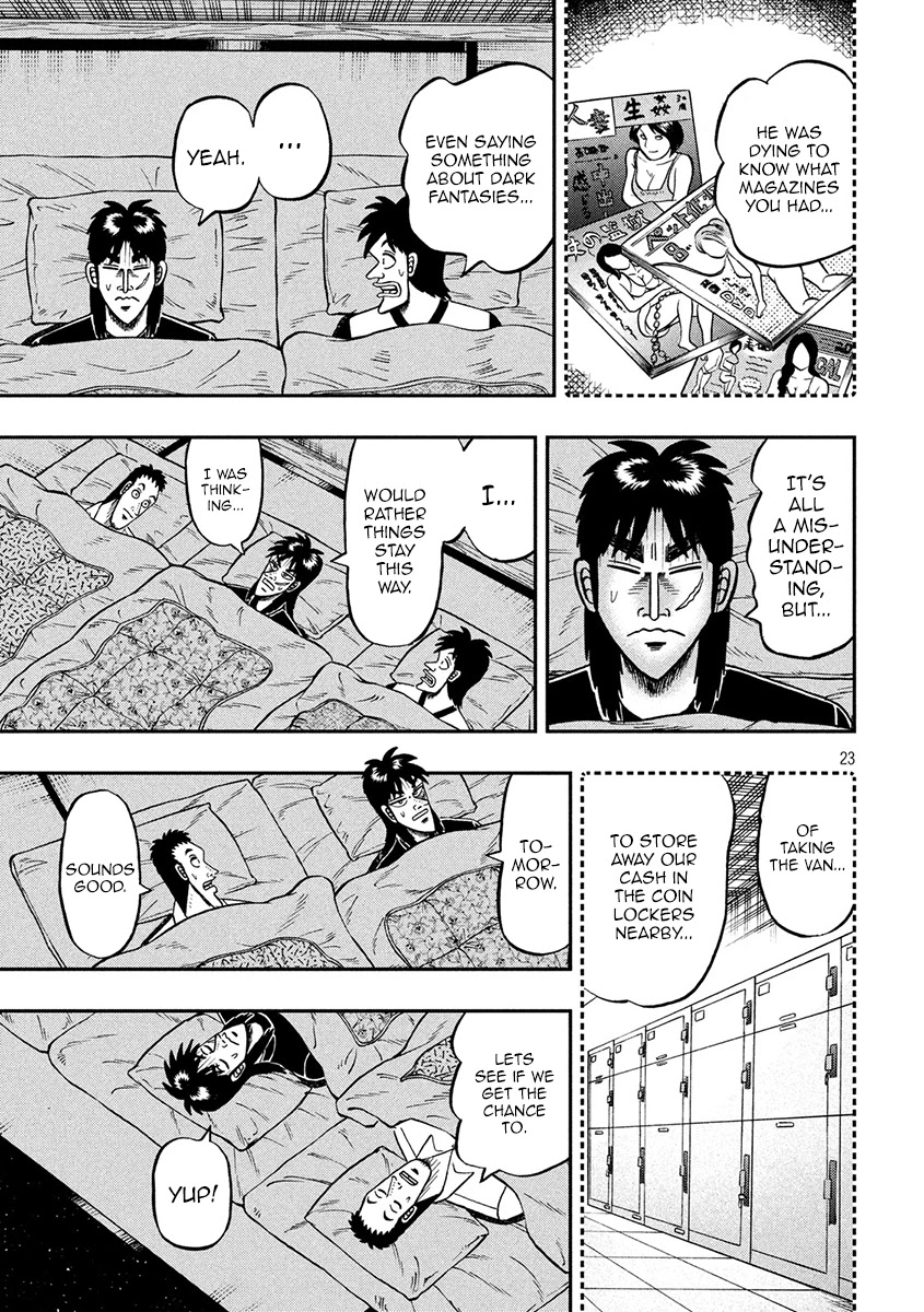 Gambling Outcast Kaiji: The 2.4 Billion Escape Arc - Kaiji Part 6 Chapter 367 page 23 - Chapter 367: Apprehension