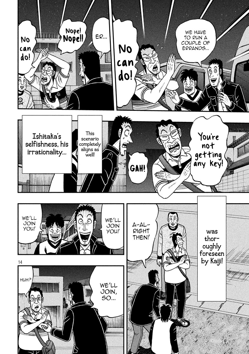 Gambling Outcast Kaiji: The 2.4 Billion Escape Arc - Kaiji Part 6 Chapter 370 page 14 - Chapter 370: King