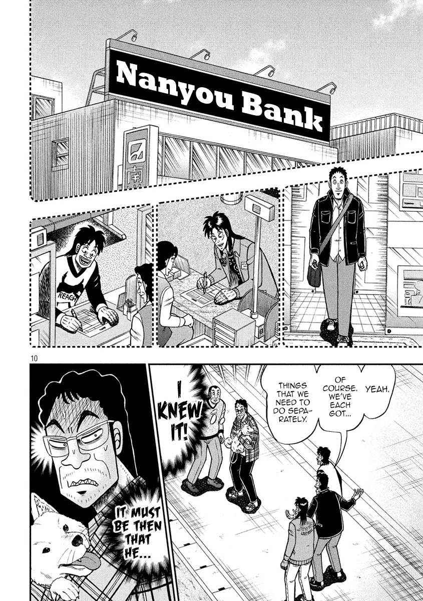 Gambling Outcast Kaiji: The 2.4 Billion Escape Arc - Kaiji Part 6 Chapter 376 page 10 - Chapter 376: Trailing