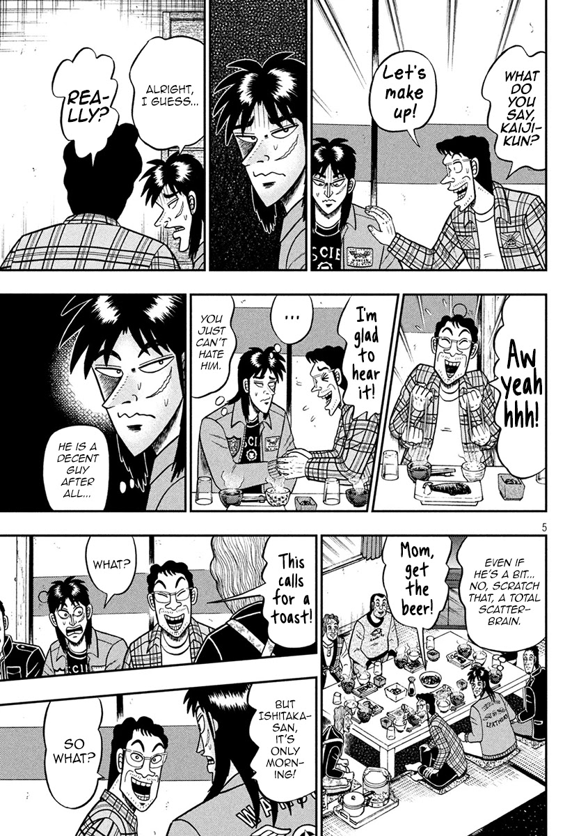 Gambling Outcast Kaiji: The 2.4 Billion Escape Arc - Kaiji Part 6 Chapter 377 page 5 - Chapter 377: Departure
