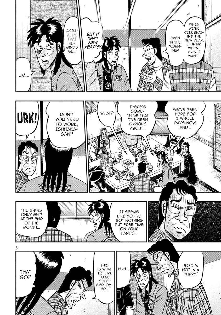 Gambling Outcast Kaiji: The 2.4 Billion Escape Arc - Kaiji Part 6 Chapter 377 page 6 - Chapter 377: Departure