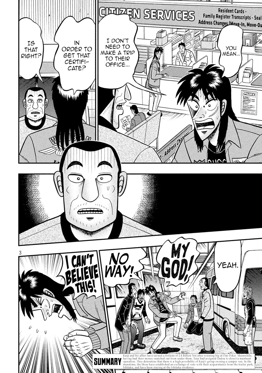 Gambling Outcast Kaiji: The 2.4 Billion Escape Arc - Kaiji Part 6 Chapter 378 page 3 - Chapter 378: Change of Mind