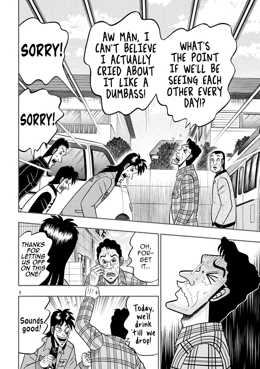 Gambling Outcast Kaiji: The 2.4 Billion Escape Arc - Kaiji Part 6 Chapter 378 page 9 - Chapter 378: Change of Mind
