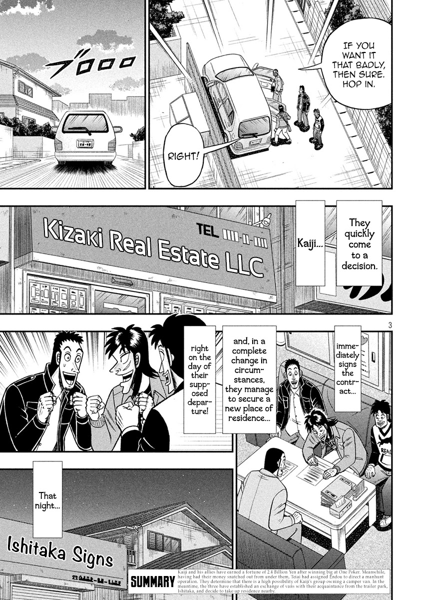 Gambling Outcast Kaiji: The 2.4 Billion Escape Arc - Kaiji Part 6 Chapter 380 page 3 - Chapter 380: Shelter