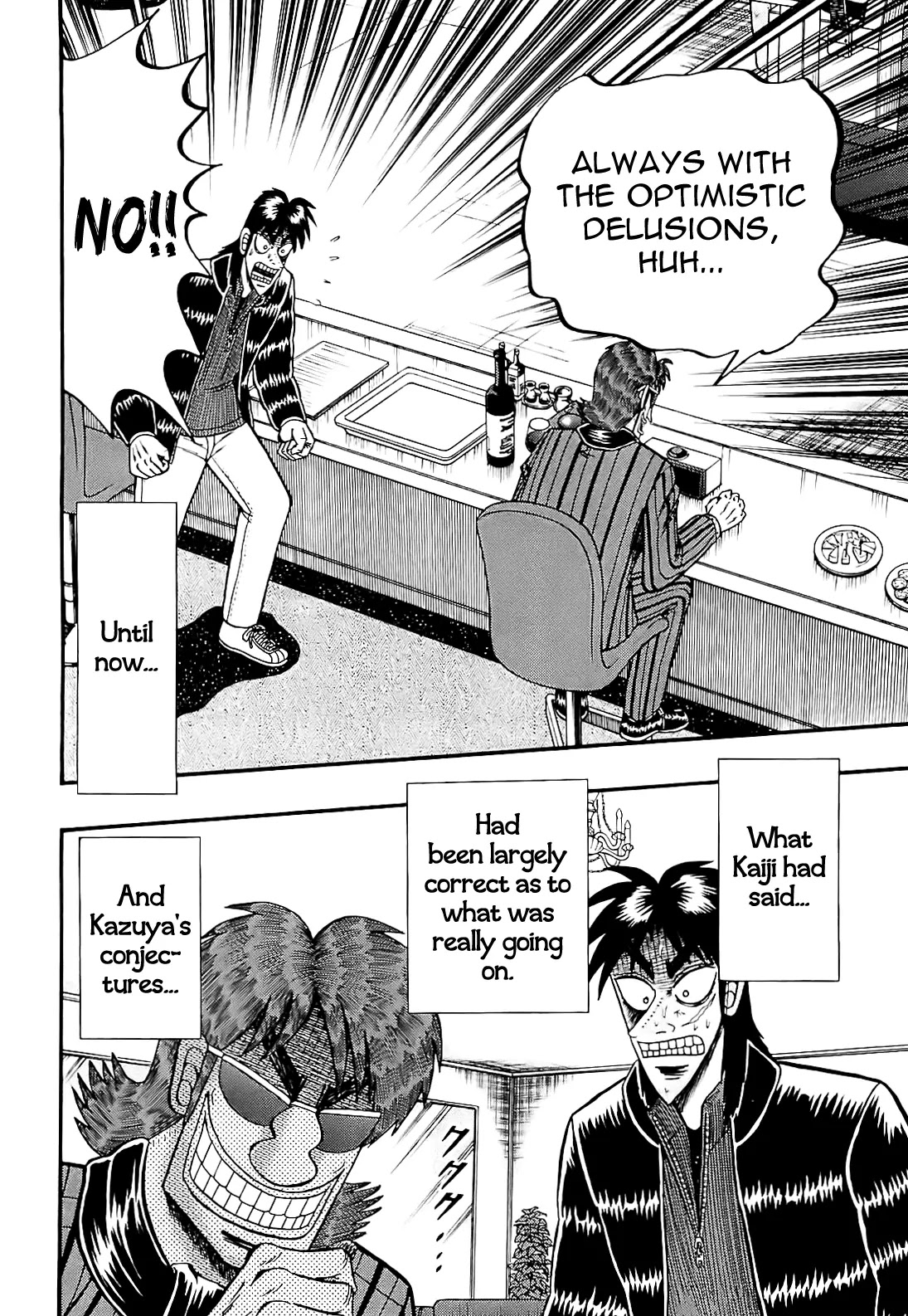Gambling Outcast Kaiji: The Kazuya Arc - Kaiji Part 4 Chapter 59 page 12 - Chapter 59: Alert