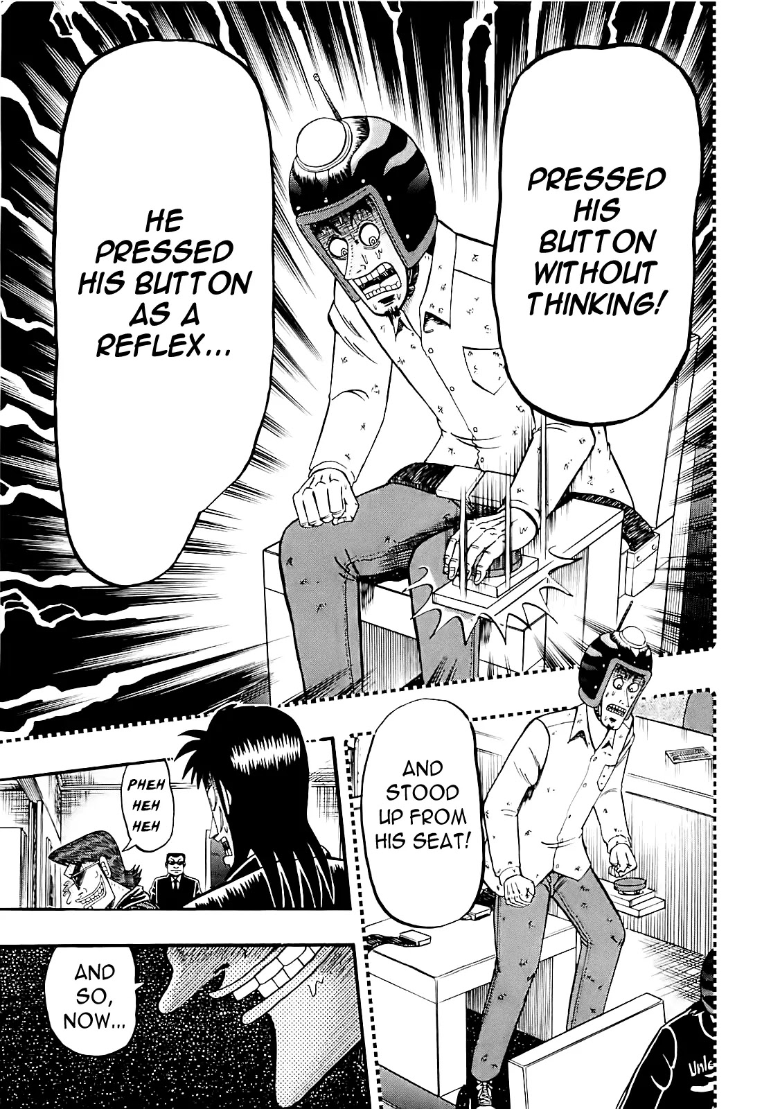 Gambling Outcast Kaiji: The Kazuya Arc - Kaiji Part 4 Chapter 59 page 4 - Chapter 59: Alert