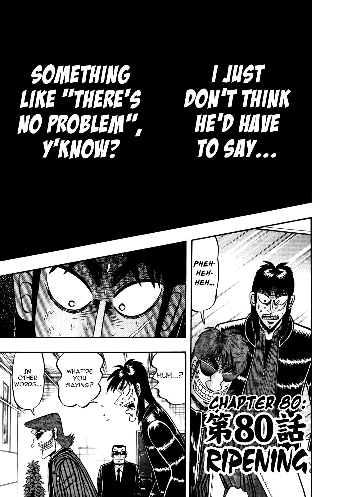Gambling Outcast Kaiji: The Kazuya Arc - Kaiji Part 4 Chapter 80 page 1 - Chapter 80: Ripening