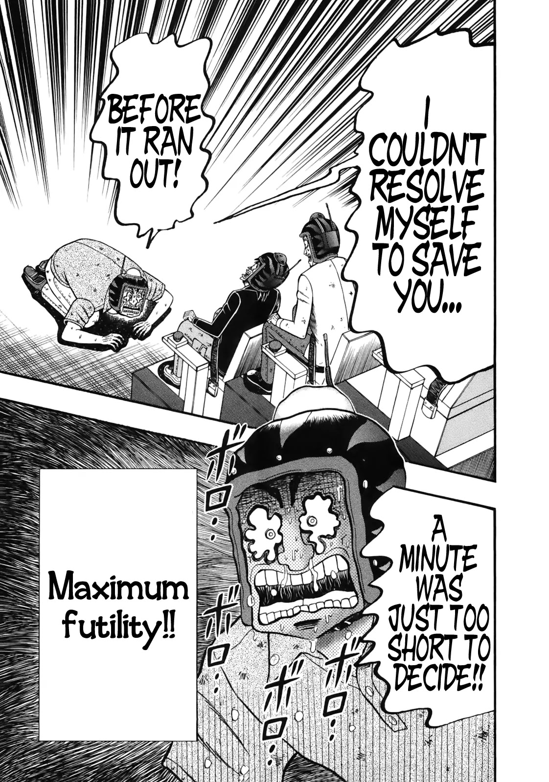 Gambling Outcast Kaiji: The Kazuya Arc - Kaiji Part 4 Chapter 85 page 14 - Chapter 85: One Minute