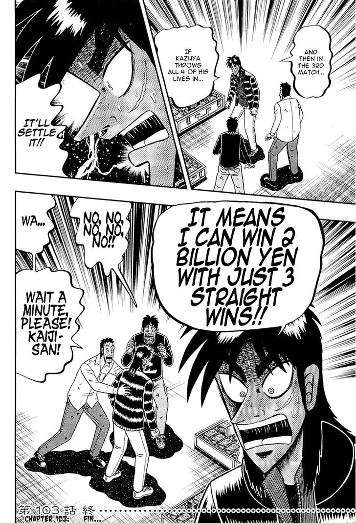 Gambling Outcast Kaiji: The One Poker Arc - Kaiji Part 5 Chapter 103.2 page 21 - Chapter 103 v2 : Life