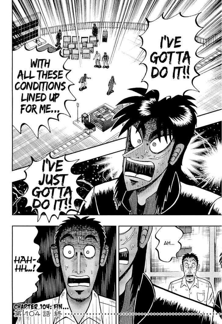 Gambling Outcast Kaiji: The One Poker Arc - Kaiji Part 5 Chapter 104.2 page 22 - Chapter 104 v2 : Lucky