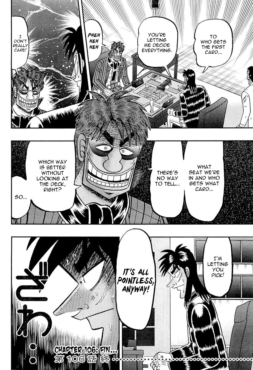 Gambling Outcast Kaiji: The One Poker Arc - Kaiji Part 5 Chapter 106 page 21 - Chapter 106 : Seating