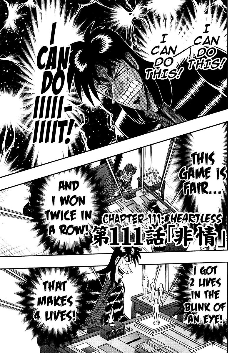 Gambling Outcast Kaiji: The One Poker Arc - Kaiji Part 5 Chapter 111 page 6 - Chapter 111 : Heartlessly