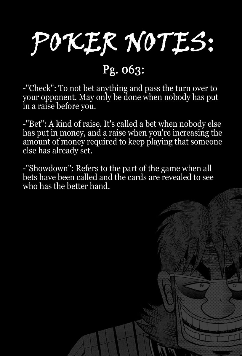 Gambling Outcast Kaiji: The One Poker Arc - Kaiji Part 5 Chapter 113 page 22 - Chapter 113 : Reading