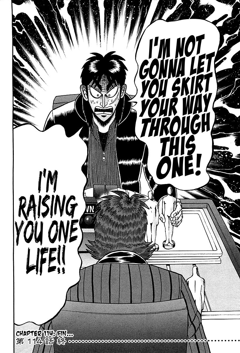 Gambling Outcast Kaiji: The One Poker Arc - Kaiji Part 5 Chapter 114 page 21 - Chapter 114 : Fierce Attack