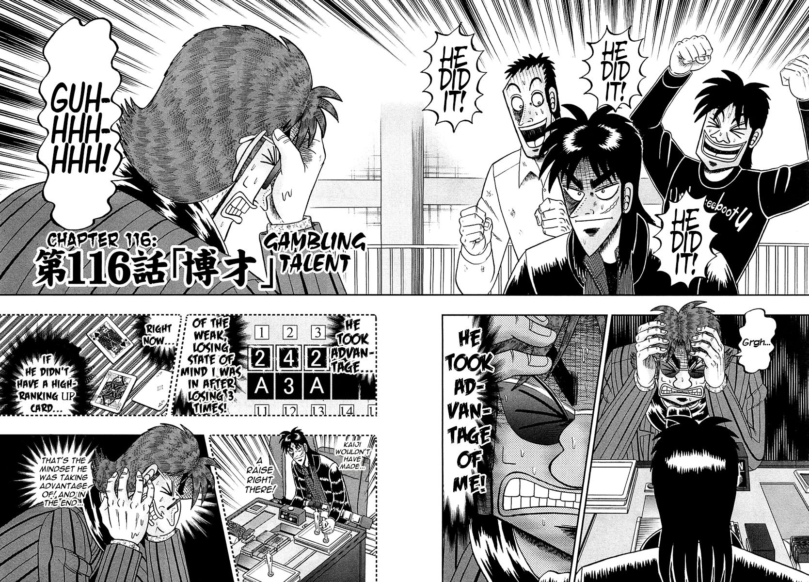 Gambling Outcast Kaiji: The One Poker Arc - Kaiji Part 5 Chapter 116 page 2 - Chapter 116 : Gambling Talent