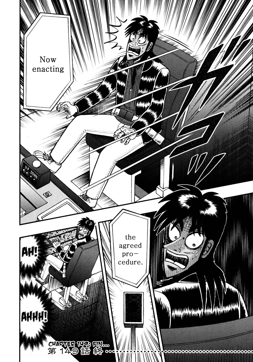 Gambling Outcast Kaiji: The One Poker Arc - Kaiji Part 5 Chapter 149 page 15 - Chapter 149 : Tank
