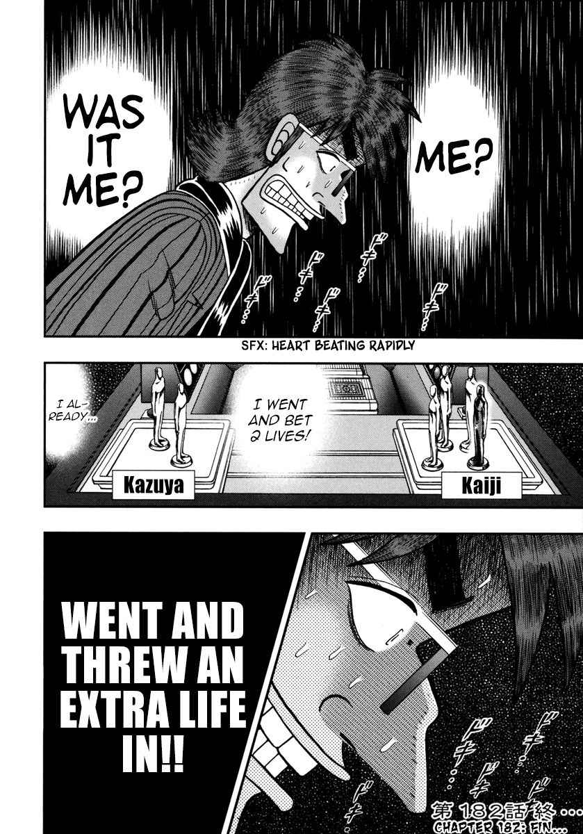 Gambling Outcast Kaiji: The One Poker Arc - Kaiji Part 5 Chapter 182 page 16 - Chapter 182 : Blunder