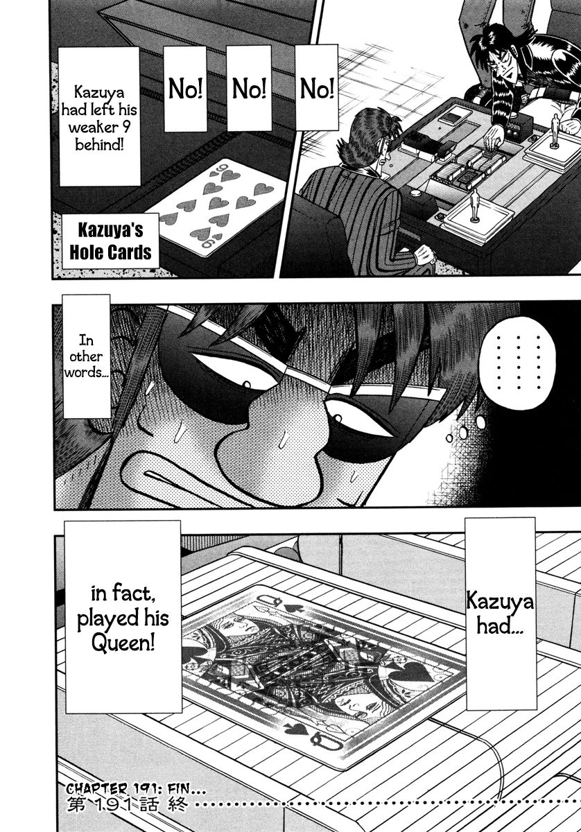 Gambling Outcast Kaiji: The One Poker Arc - Kaiji Part 5 Chapter 191 page 21 - Chapter 191 : Miscalculation