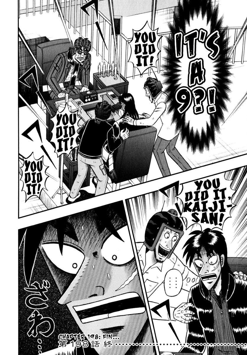 Gambling Outcast Kaiji: The One Poker Arc - Kaiji Part 5 Chapter 198 page 19 - Chapter 198 : Shock