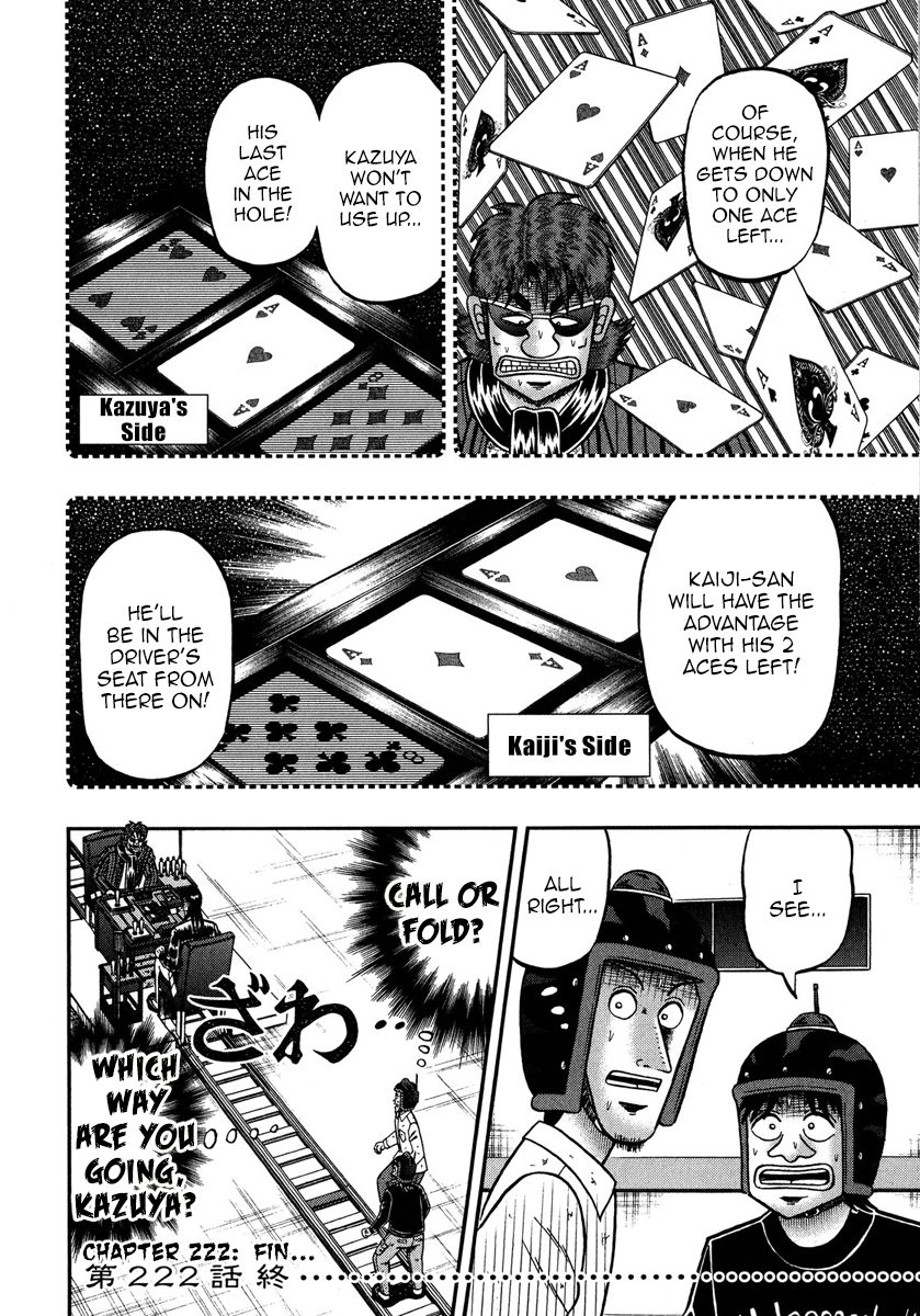 Gambling Outcast Kaiji: The One Poker Arc - Kaiji Part 5 Chapter 222 page 20 - Chapter 222 : Casting Away