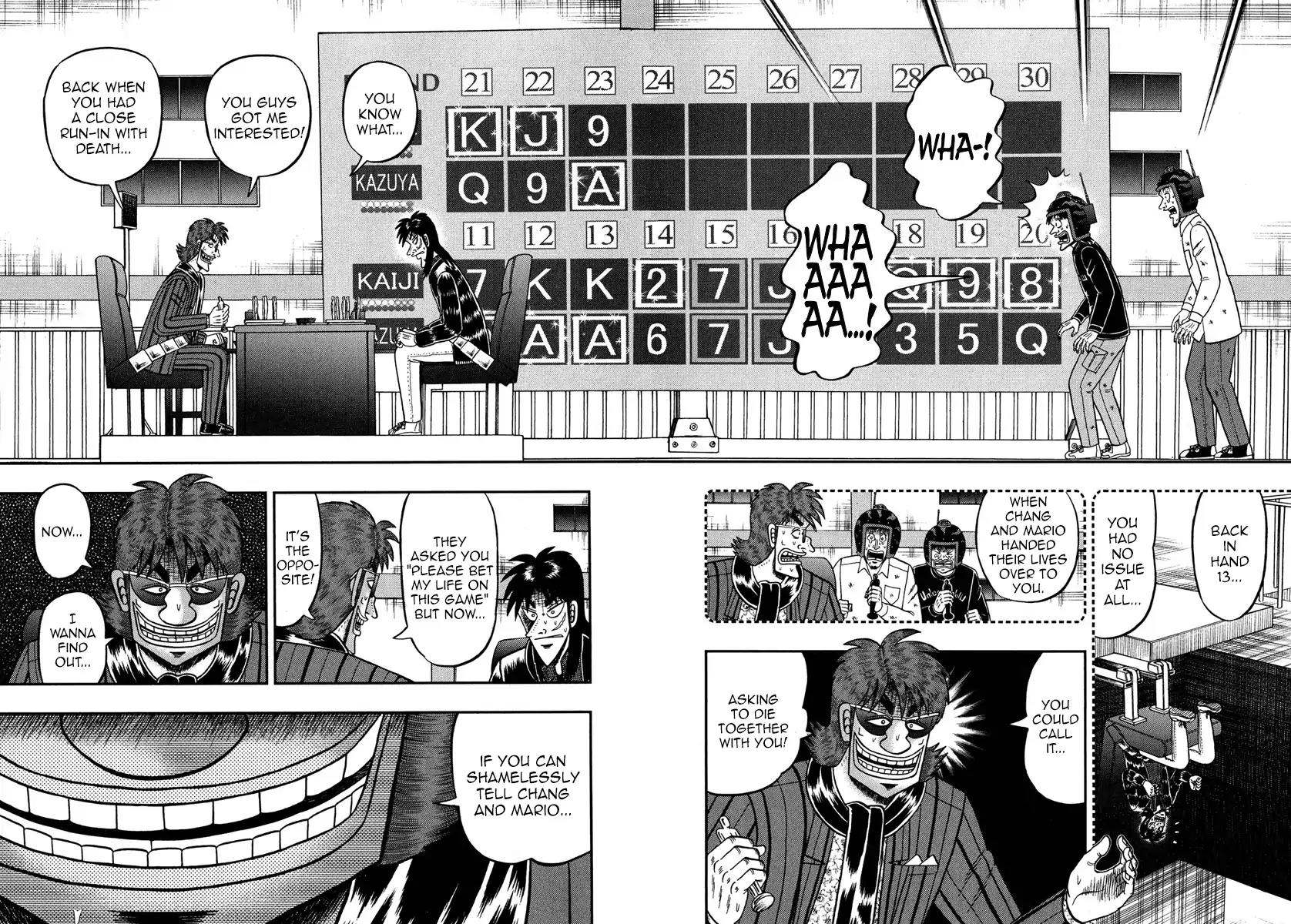 Gambling Outcast Kaiji: The One Poker Arc - Kaiji Part 5 Chapter 231 page 12 - Chapter 231: Trenscendence
