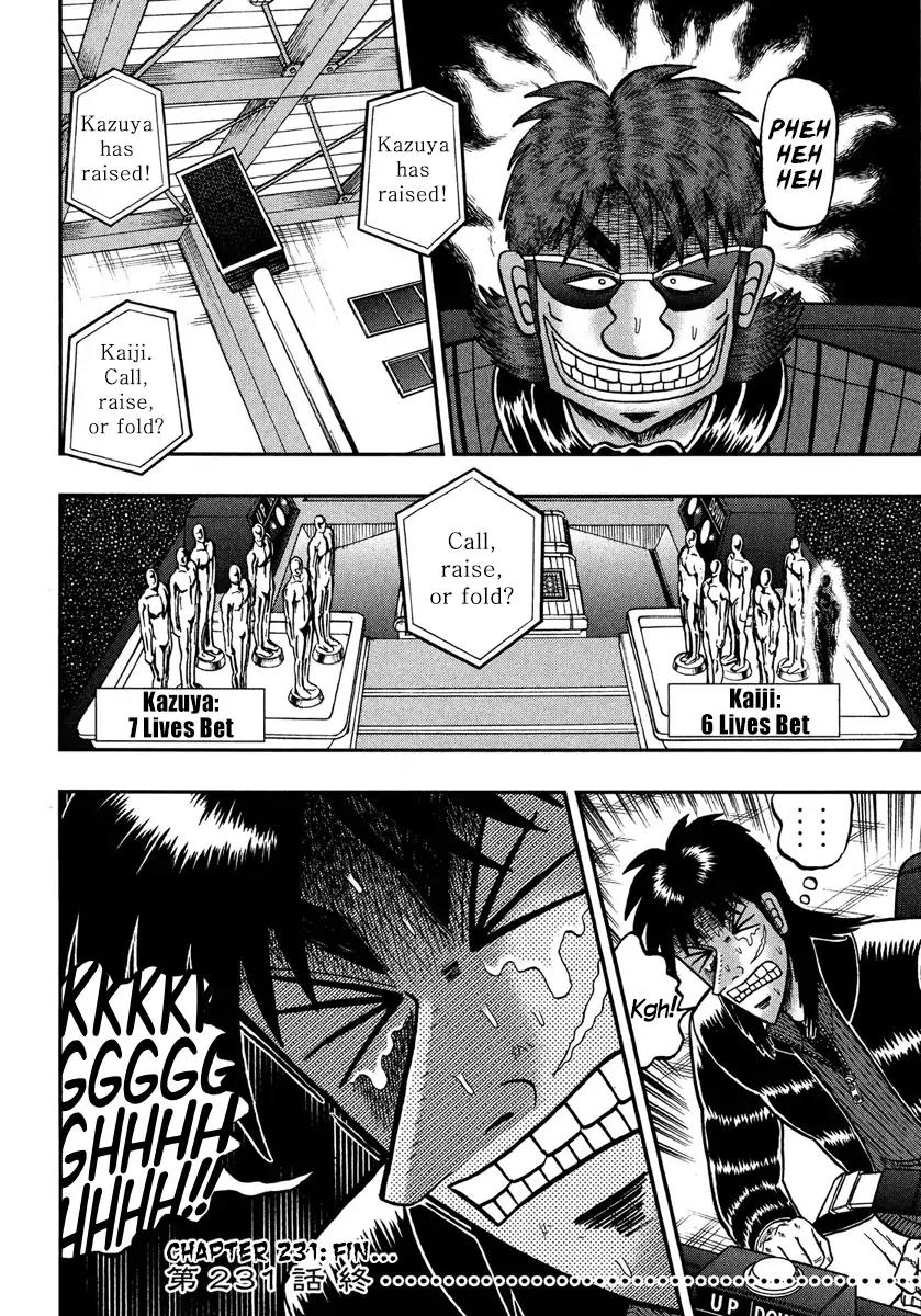 Gambling Outcast Kaiji: The One Poker Arc - Kaiji Part 5 Chapter 231 page 18 - Chapter 231: Trenscendence