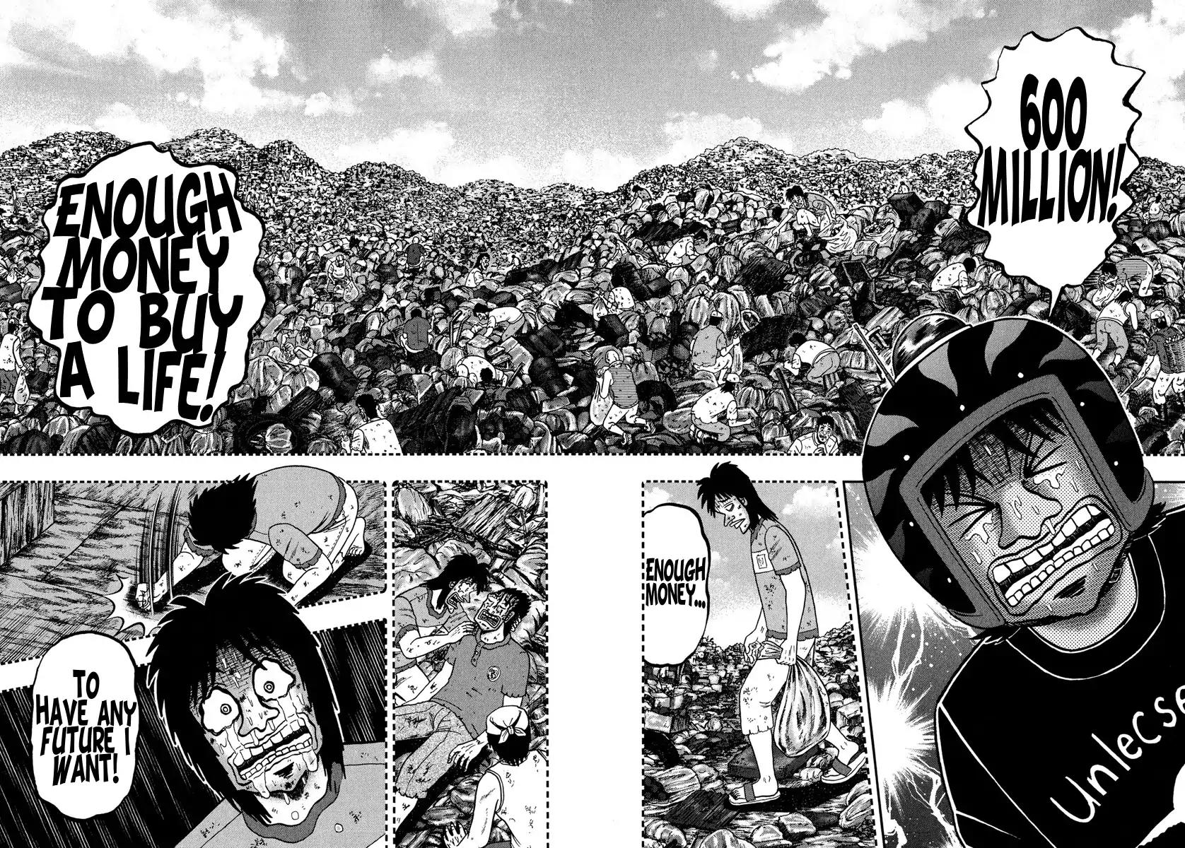 Gambling Outcast Kaiji: The One Poker Arc - Kaiji Part 5 Chapter 232 page 13 - Chapter 232: Determination