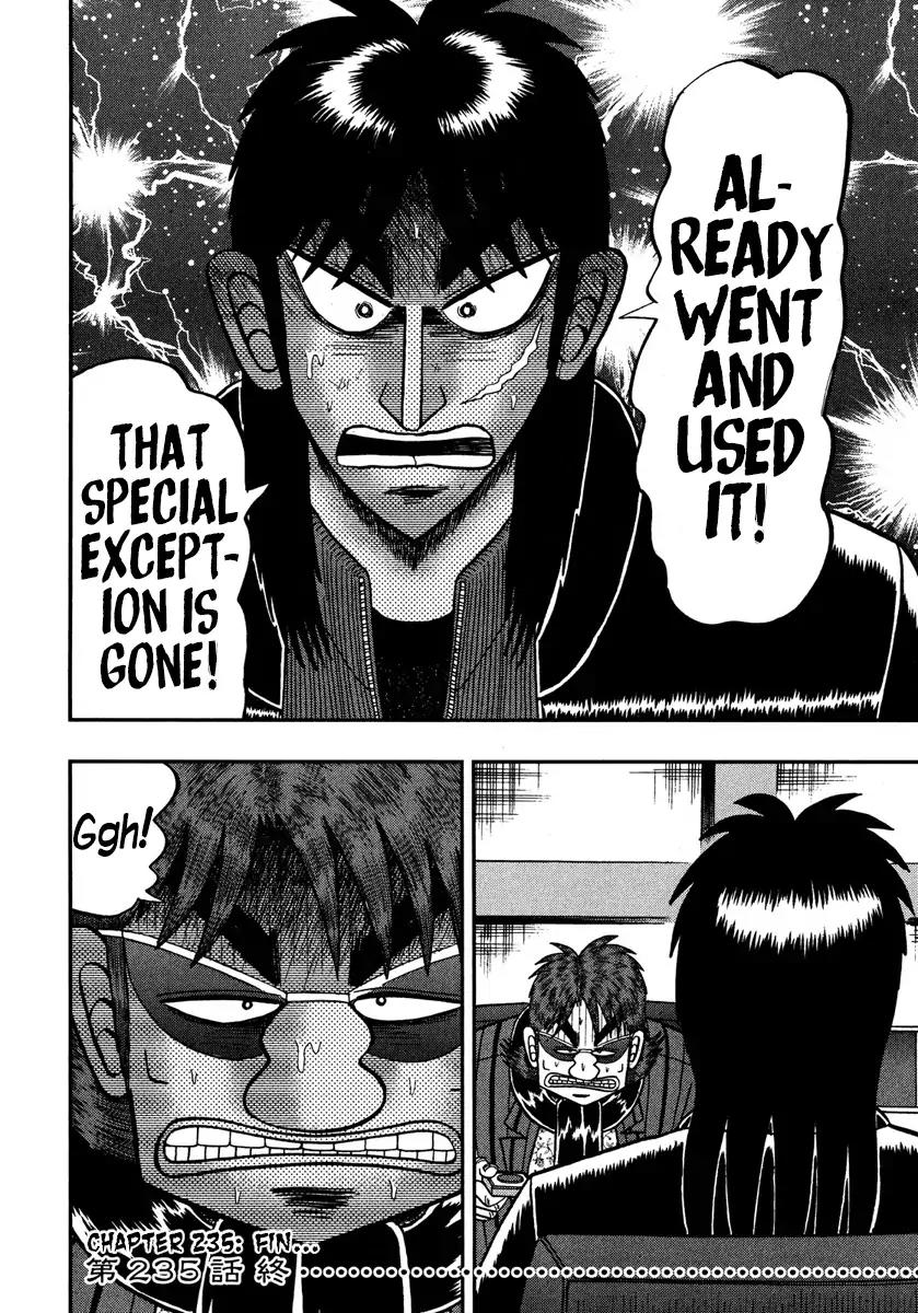 Gambling Outcast Kaiji: The One Poker Arc - Kaiji Part 5 Chapter 235 page 19 - Chapter 235: Exception