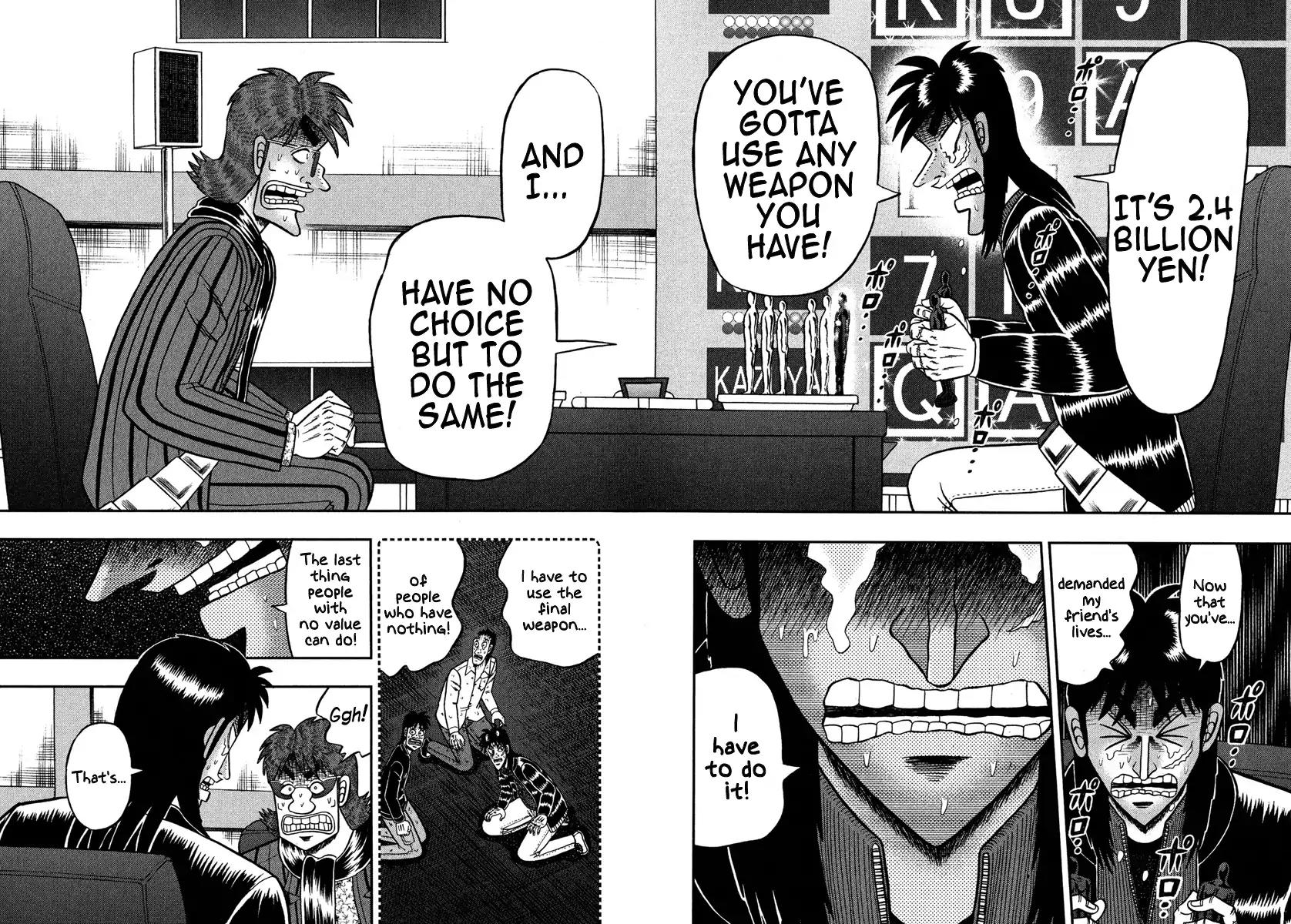 Gambling Outcast Kaiji: The One Poker Arc - Kaiji Part 5 Chapter 237 page 14 - Chapter 237: Throw Away