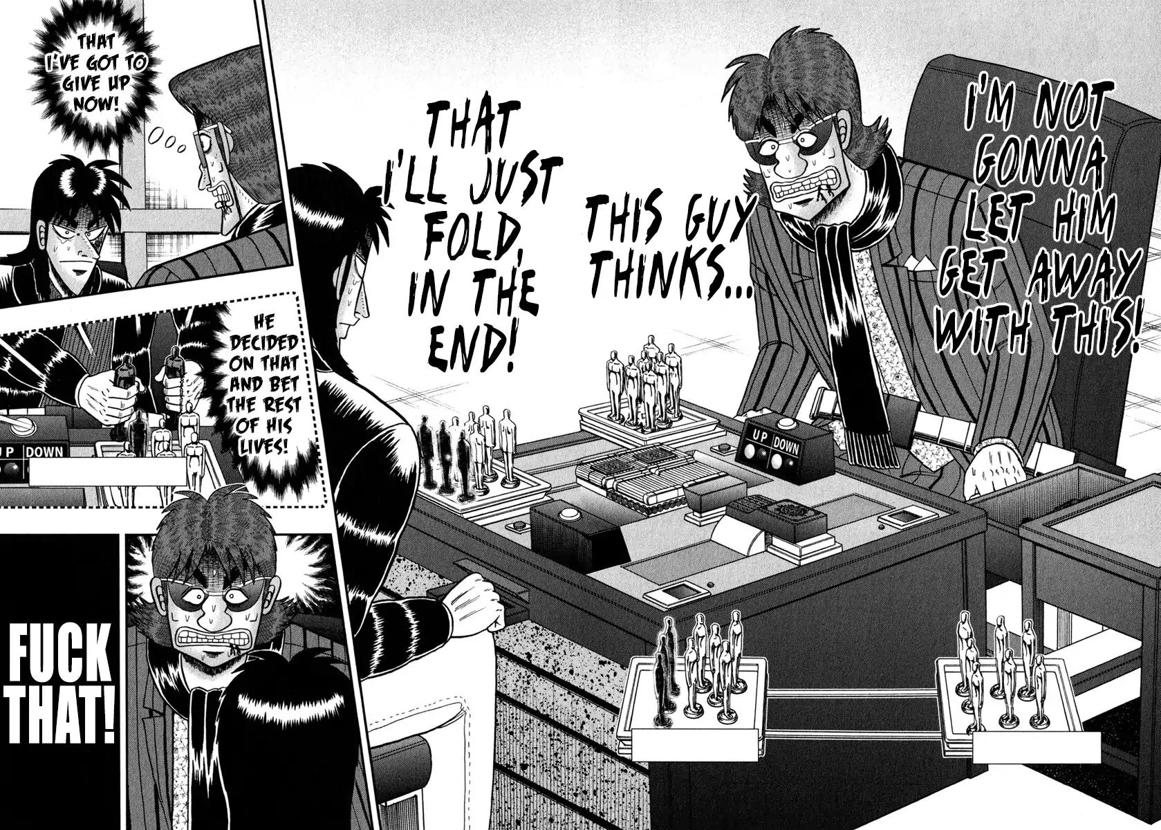 Gambling Outcast Kaiji: The One Poker Arc - Kaiji Part 5 Chapter 240 page 2 - Chapter 240: Blasphemy