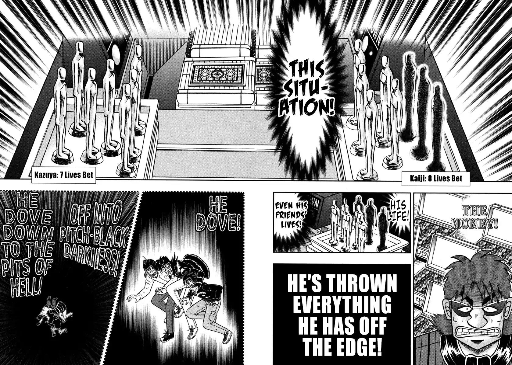 Gambling Outcast Kaiji: The One Poker Arc - Kaiji Part 5 Chapter 240 page 21 - Chapter 240: Blasphemy