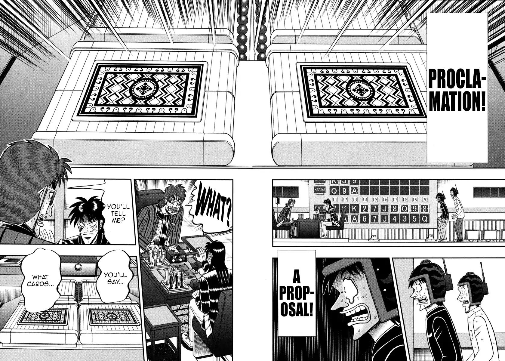 Gambling Outcast Kaiji: The One Poker Arc - Kaiji Part 5 Chapter 243 page 2 - Chapter 243: Announcement
