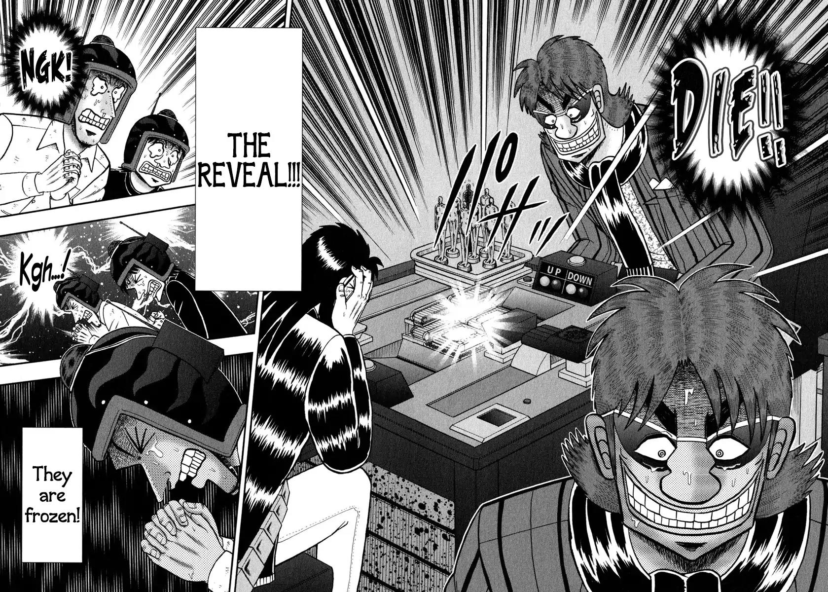 Gambling Outcast Kaiji: The One Poker Arc - Kaiji Part 5 Chapter 245 page 18 - Chapter 245: Battle Crisis