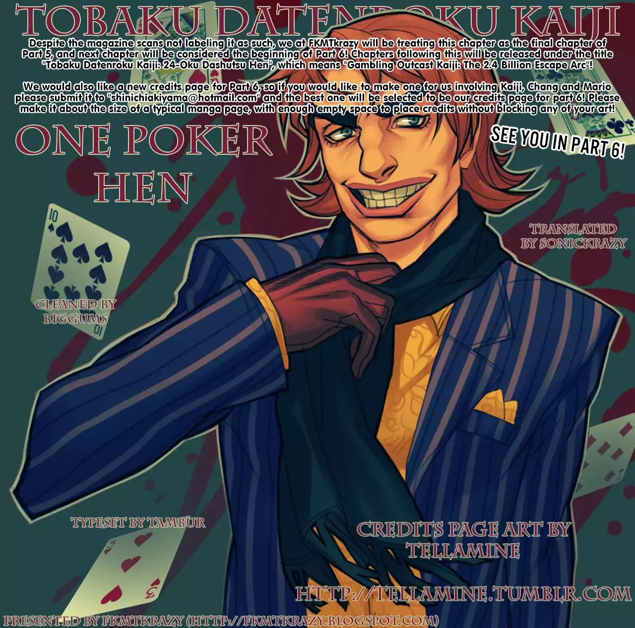 Gambling Outcast Kaiji: The One Poker Arc - Kaiji Part 5 Chapter 255 page 22 - Chapter 255: Drop