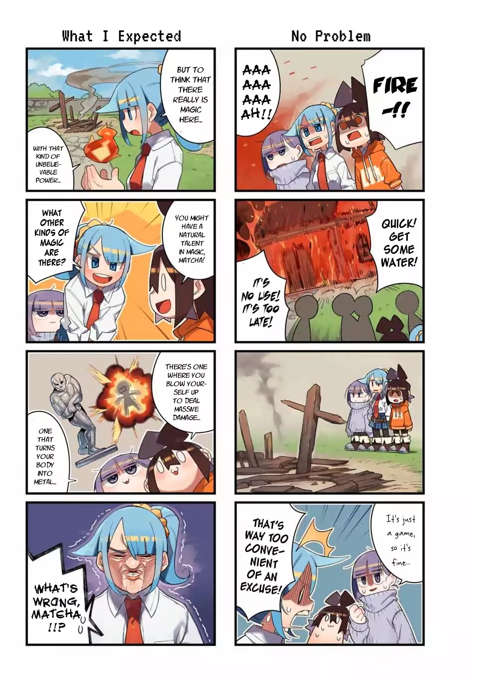 Game no Naka ni Iru! Chapter 2 page 2 - Chapter 2: In the Flames!