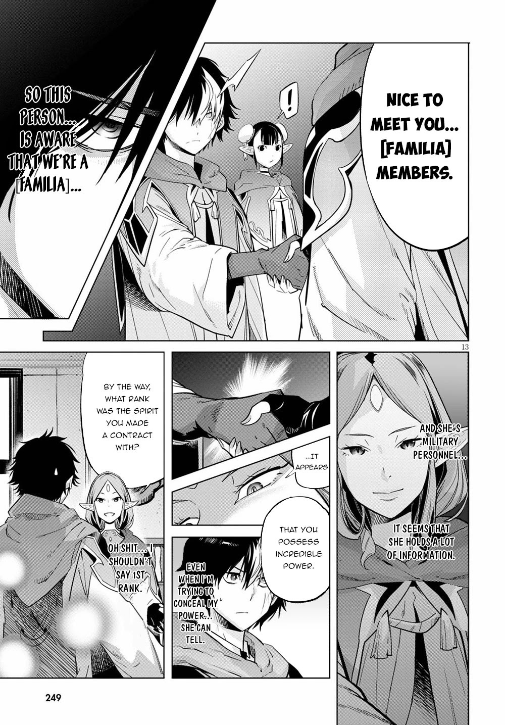 Game obu Familia - Family Senki Chapter 22 page 13 - Chapter 22: Magic School