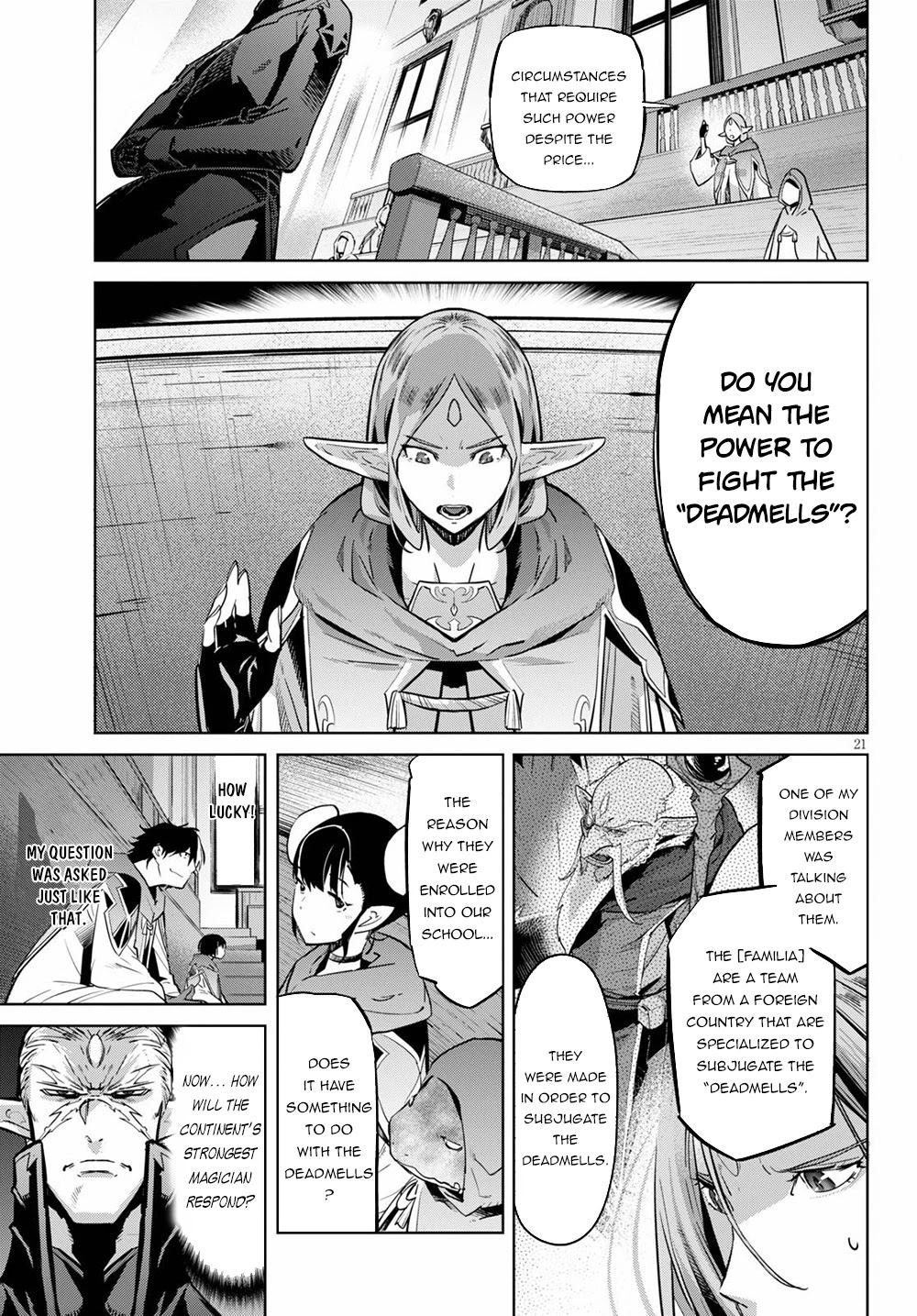 Game obu Familia - Family Senki Chapter 22 page 21 - Chapter 22: Magic School