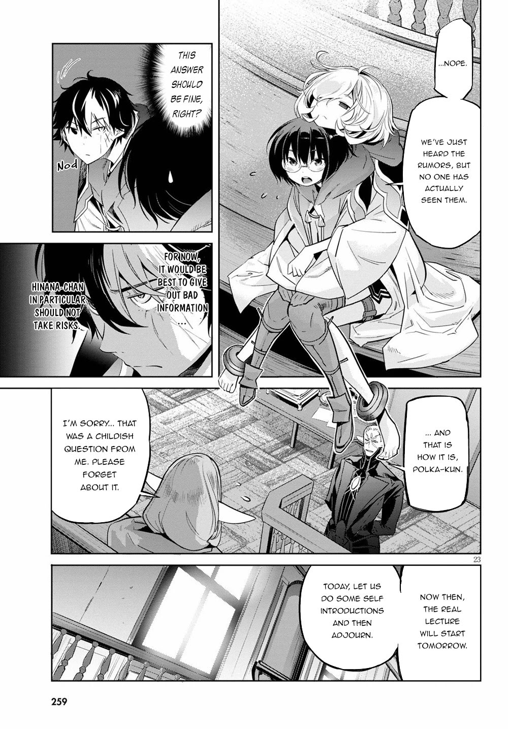 Game obu Familia - Family Senki Chapter 22 page 23 - Chapter 22: Magic School