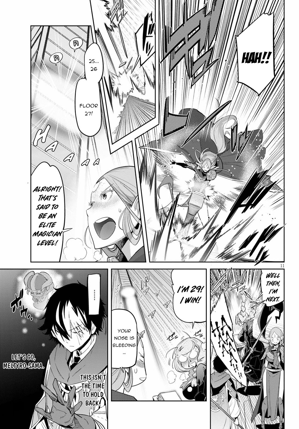 Game obu Familia - Family Senki Chapter 27 page 11 - Chapter 27: The Tower of Geniuses