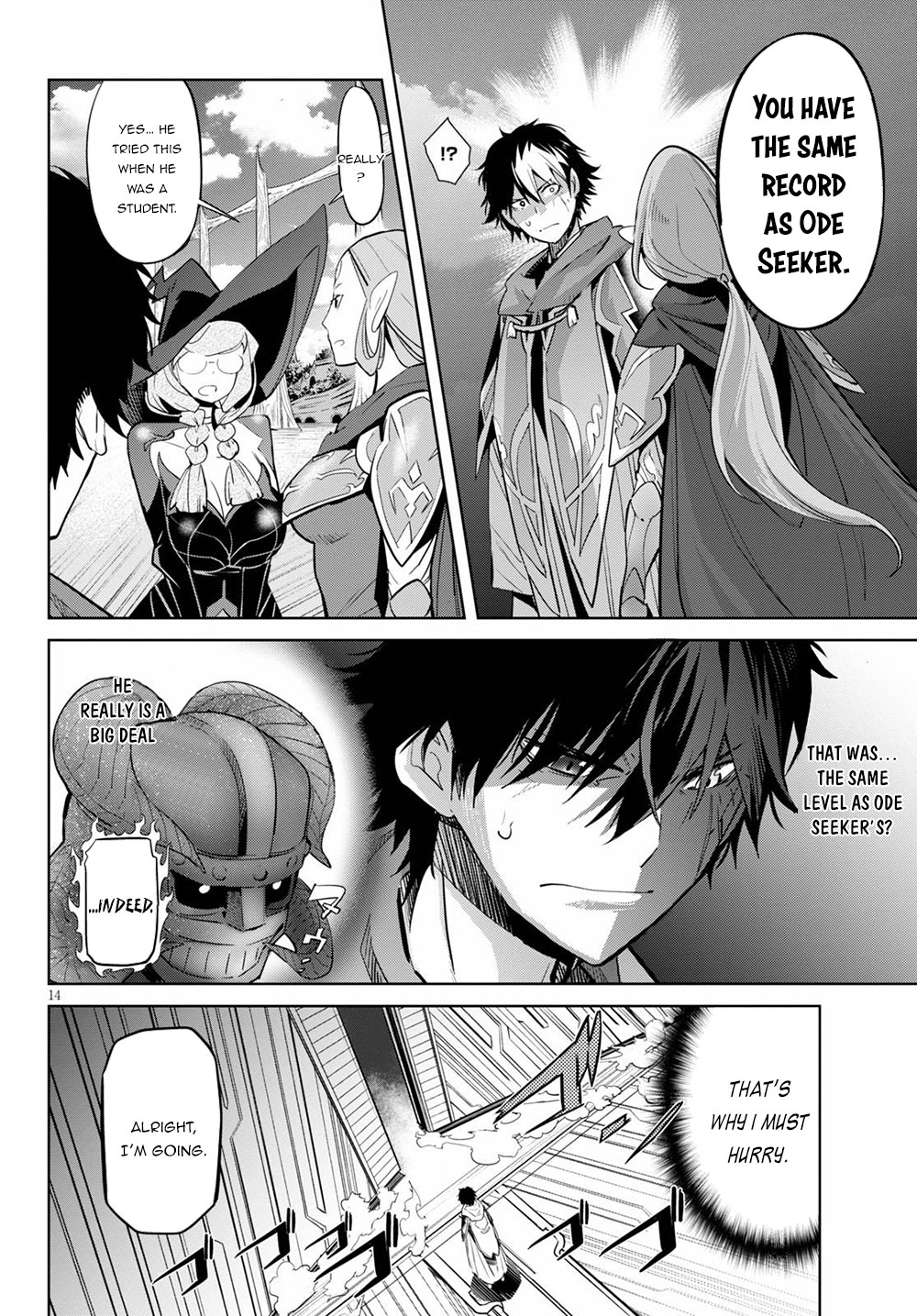 Game obu Familia - Family Senki Chapter 27 page 14 - Chapter 27: The Tower of Geniuses