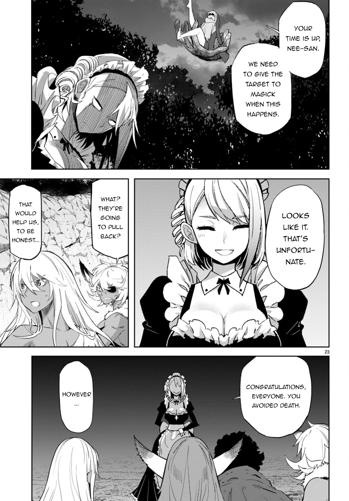 Game obu Familia - Family Senki Chapter 58 page 23 - Chapter 58: The Most Numerous Young Girl